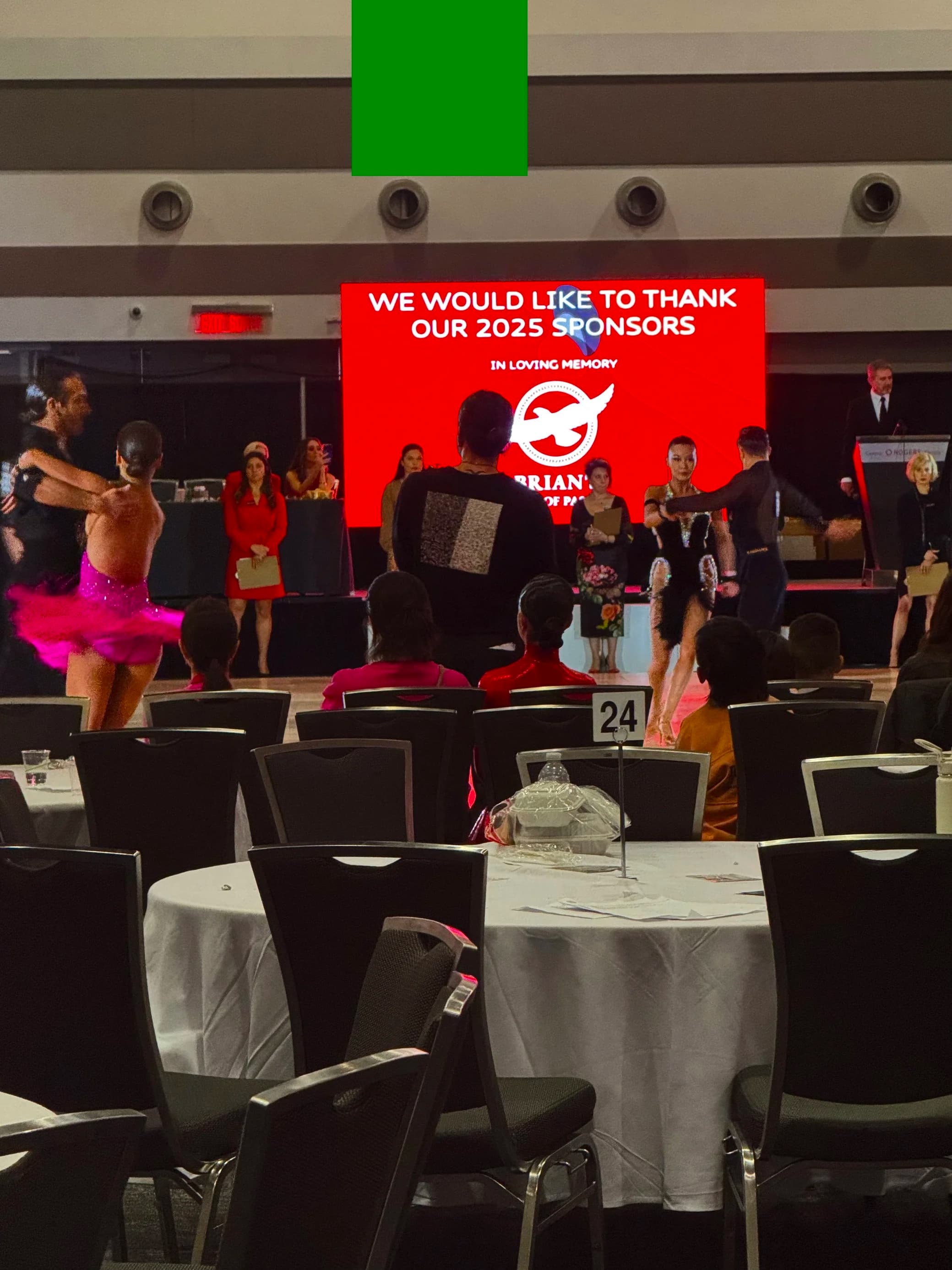 LED wall lighting a packed ballroom dance floor at an Ottawa event venue