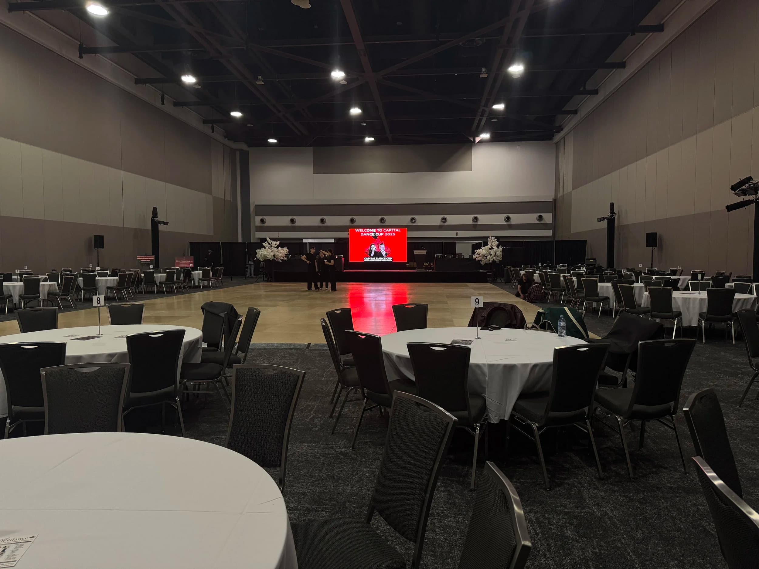 LED wall and stage built out at the Rogers Centre Ottawa main ballroom